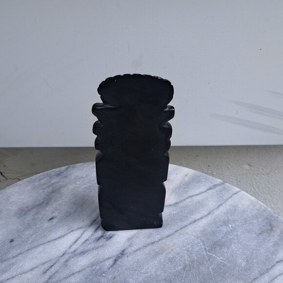 Vintage Mayan Statue Pair - Picture 5 of 11